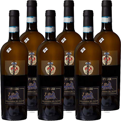 Falanghina Feudi Sannio Doc | Vino Bianco della Campania | Confezione da 6 Bottiglie da 75 Cl | Idea Regalo